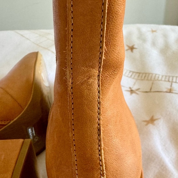 New Ankle Leather Y2K Boots Made in Portugal Tan Leather Boots Size 36 ~ Women’s - Picture 13 of 13